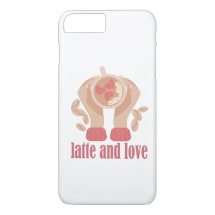 Latte and love cup, hands and coffee quote  Case-Mate iPhone case