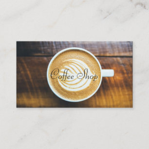 Latte Art Coffee House, Punch Card - Business Card