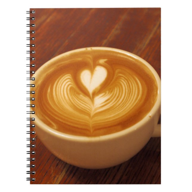 Latte Art Coffee Love Notebook (Front)