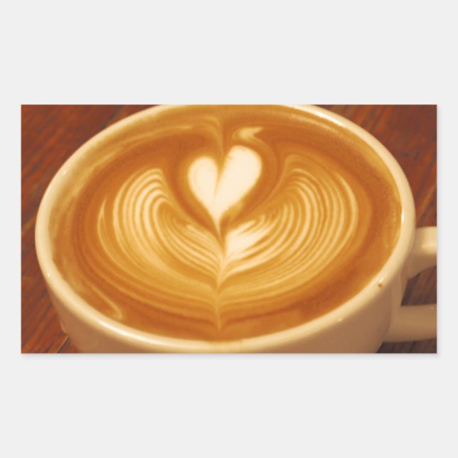 Latte Art Coffee Love Sticker (Front)