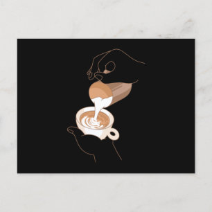 Latte Art Postcard