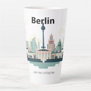 Latte Berlin Skyline Tasse - Heimatliebe Pur