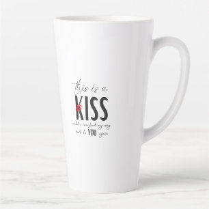 Latte Cette tasse est un baiser