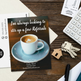 latte clients referral real estate marketing sell postcard