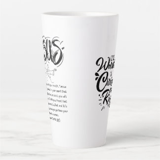 Latte Coffee Mug - Salvation Prayer - Faith
