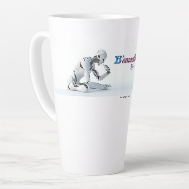 Latte Coffee Mugs & Cups (Left Angle)