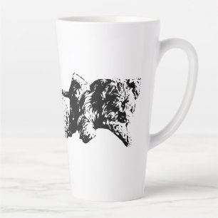 Latte Deux Mini Schnauzers – Tasse artistique noir et bl