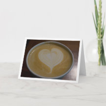 Latte Heart Caffeine Addict Coffee Lover Blank