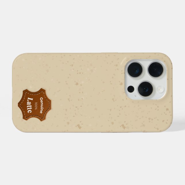 Latte iPhone Case (Back Horizontal)