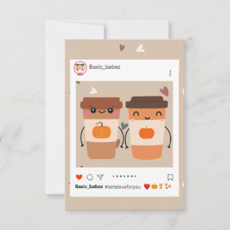 "Latte Love" Anniversary Card