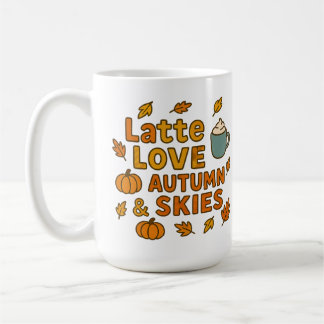 Latte Love Autumn Skies Fall  - Cozy Coffee Pumpki Mug