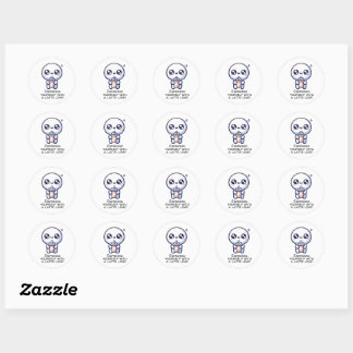 Latte Love Classic Round Sticker