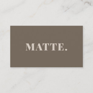 Latte Modern Elegant Minimalist Professional Business Card