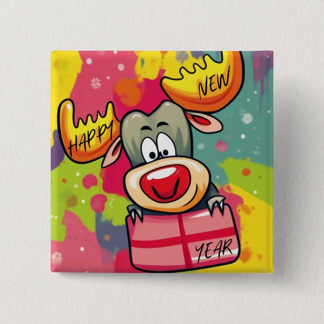 Latte Mug 2 Inch Square Button (Front)