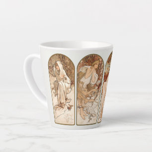 LATTE MUG : ALPHONS MARIA MUCHA : LES SAISONS