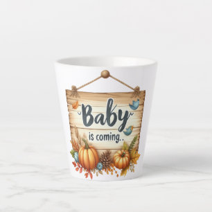 Latte Mug-Autumn Baby Shower Coffee Mug