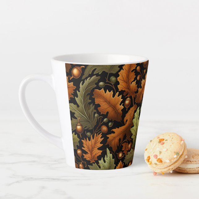 Latte Mug Autumn Leaves (In Situ)