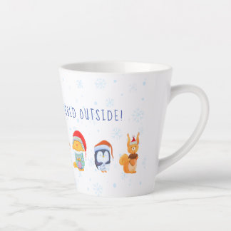 Latte Mug avec les amis des animaux de Noël