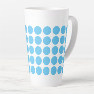 Latte Mug-Blue Polka Dots Mug
