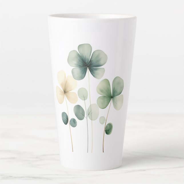 Latte Mug Clovers - Saint Patrick's Day (Devant)