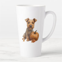 Latte Mug de chien d'automne