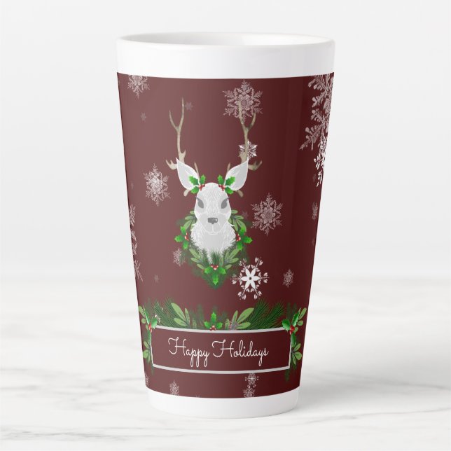 Latte Mug de rennes rouges (Devant)