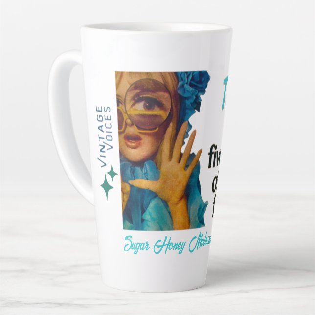 Latte Mug de vintage Voices (Angle gauche)
