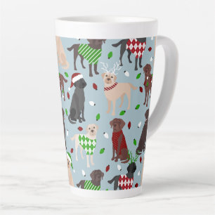 Latte Mug du Retriever Labrador de Noël