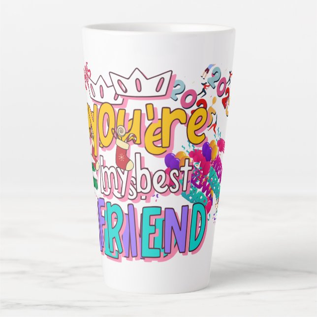 Latte Mug for your friend christmas gift (Front)