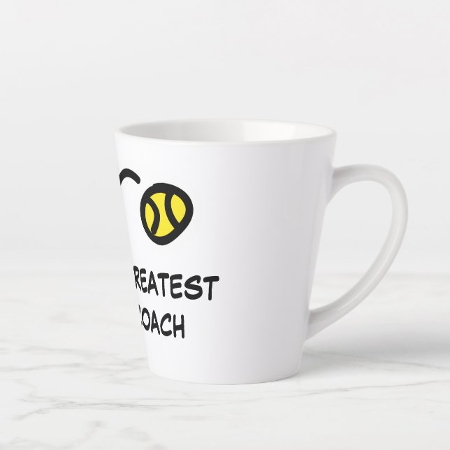 Latte mug gift for world's greatest tennis coach (Right)