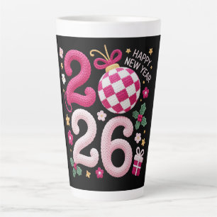 Latte Mug-Happy New Year 2026 Latte Mug