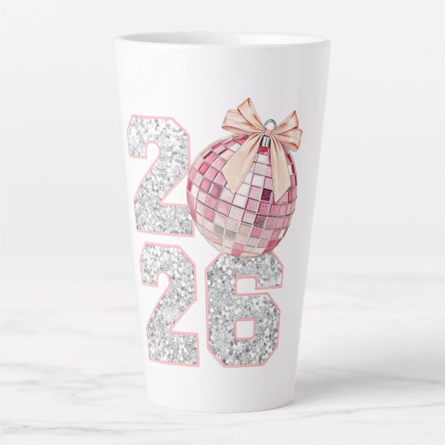 Latte Mug-Happy New Year 2026 Mug (Front)