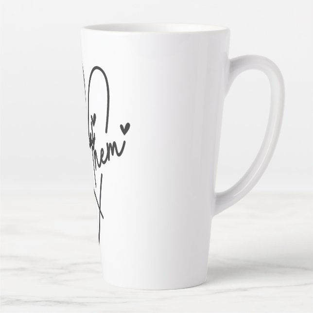 Latte Mug "Laisse-les" (Droite)