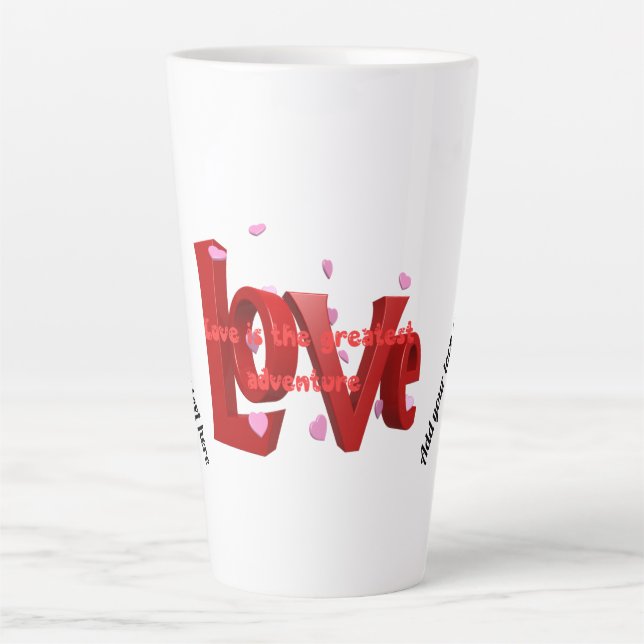 Latte Mug Love est une aventure : Voyage ensemble (Devant)
