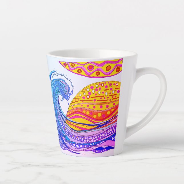 LATTE MUG "OCEANS SUNRISE" (Right)