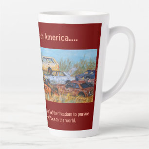 Latte Mug: Once Upon A Time iin America, burgundy Mug