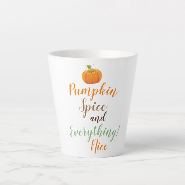 Latte Mug-Pumpkin Spice Latte Mug (Front)