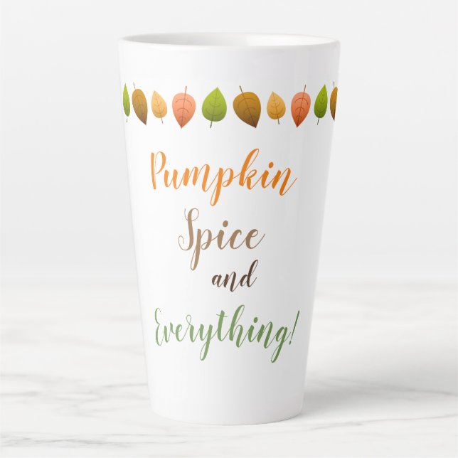 Latte Mug-Pumpkin Spice Mug (Front)