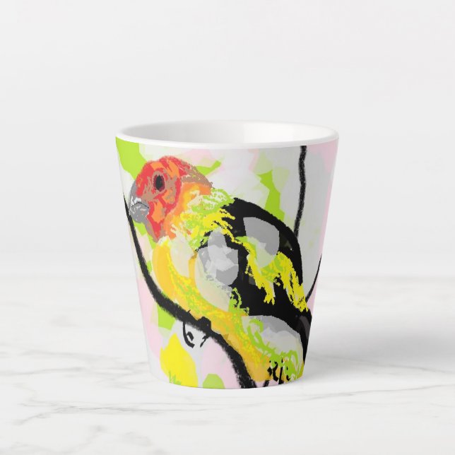 Latte Mug : Tanagers Bird Of Oregon (Devant)