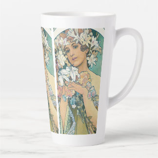 LATTE MUG WITH MUCHA PRINT