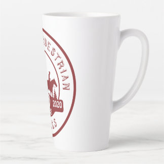 Latte Mug with OET 50-Year Logo Maroon and White