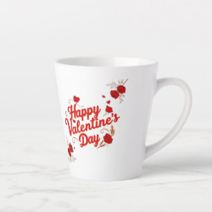 Latte Mug with Watercolor Wash & Whimsical Dragon