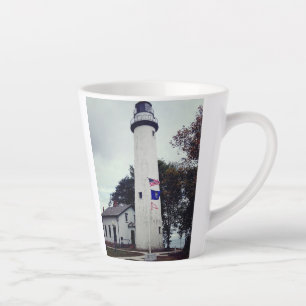 Latte Phare de la Pointe Aux Barques sur une tasse à caf