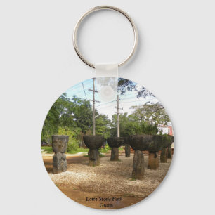 Latte Stone Park Guam Keychain