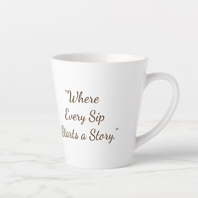 Latte Tasse à café  (Droite)