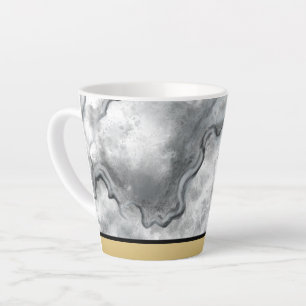 Latte Tasse à café en marbre noir raffiné