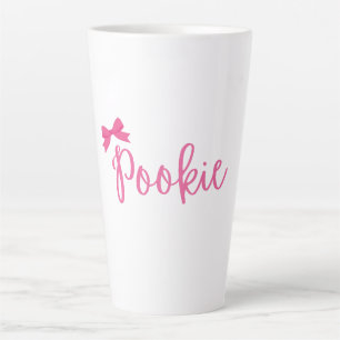 Latte Tasse à café rose "Pookie" mignonne