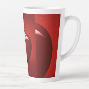 Latte Tasse avec logo de pomme rouge   Icône de pomme fr