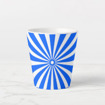 Tasse Blue Radiant Burst – Soleil Géométrique Auda