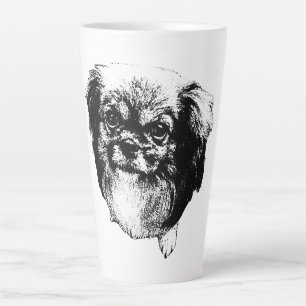 Latte Tasse Chien Spaniel Tibétain – Portrait de style e